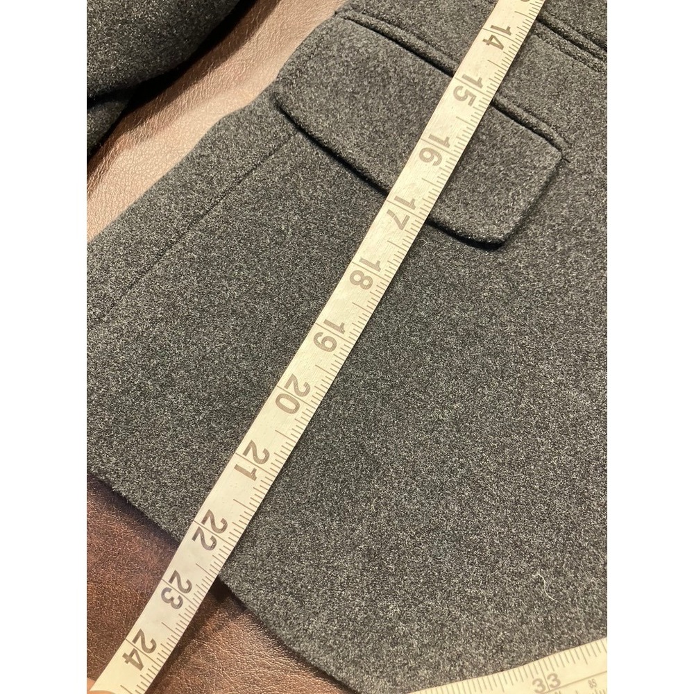 Cremieux Gray Wool Blend Blazer Jacket Women's 0 Business Career Tailored Fitted - Picture 10 of 11